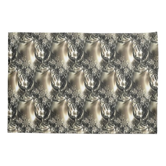 金箔の真珠 枕カバー (裏面)