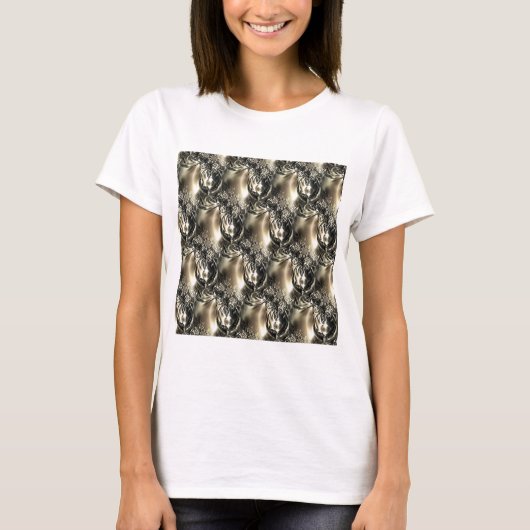 金箔の真珠 Tシャツ (正面)