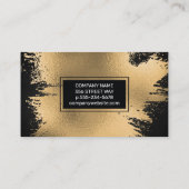 金箔の背芸術的景 名刺 (裏面)