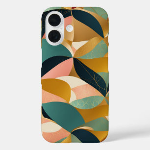 金箔の葉 iPhone 16ケース
