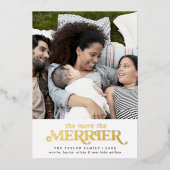 金箔より多くのメリー誕生 箔シーズンカード (正面)