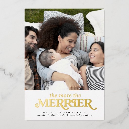 金箔より多くのメリー誕生 箔シーズンカード (正面)