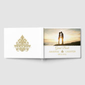 金箔を施した優雅さ ゲストブック (全面)