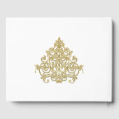 金箔を施した優雅さ ゲストブック (裏面)