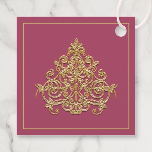 金箔を施した優雅さ フェイバータグ (裏面)