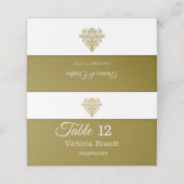 金箔を施した優雅さ プレイスカード (外部開封)