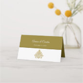 金箔を施した優雅さ プレイスカード (裏面)