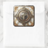 金箔を施した大理石の上にアブソリューションでエレガンス スクエアシール (バッグ)