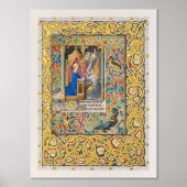 金箔を施した照明告知ポスター 箔ポスター (正面)