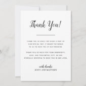 金箔を施した結婚熱帯の写真 サンキューカード (裏面)