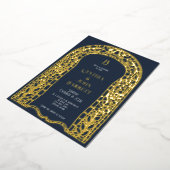 金箔アールデコインスパイア結婚式招待状 箔招待状 (回転した状態)