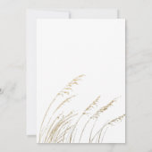 金箔ウォーターカラーボホ結婚のリハーサルディナー 招待状 (裏面)