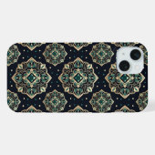 金箔エメラルドマンダラ iPhoneケース (裏面横)