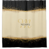 金箔エレガンスパーソナライズされたシャワーカーテン シャワーカーテン (正面)