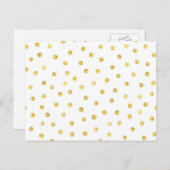 金箔エレガント紙吹雪点 ポストカード (正面/裏面)