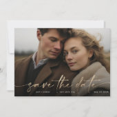 金箔オニキス黒モダン写真照明 セーブザデート (正面)