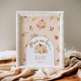 金箔オレンジカボチャmom-osaバー ポスター