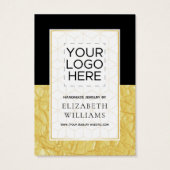 金箔カラーブロックイヤリングディスプレイカード (裏面)