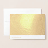 金箔カード　モスグリーン内装（オーダーメイド） 箔カード (裏面封筒付き)