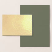 金箔カード　モスグリーン内装（オーダーメイド） 箔カード (ディスプレー)