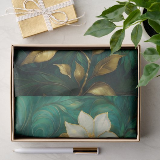 金箔ガーデニアエレガンスフォーマル花 薄葉紙 (ギフト)