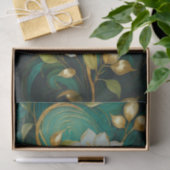 金箔ガーデニア開花、白フォーマル熱帯 薄葉紙 (ギフト)