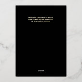 金箔キャンドルポインセチア旧聖書 箔シーズンカード (裏面)