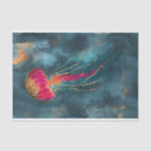 金箔クラゲの切り離し 薄葉紙 (正面)