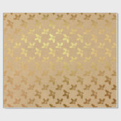 金箔クリスマス ラッピングペーパー (フラット)