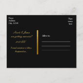 金箔グラマー円日付ポストカードを保存 案内ポストカード (裏面)