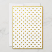 金箔グラマー及びベビーシャワー招待状 招待状 (裏面)