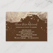 *~*金箔グリッター美しいエレガントズ  名刺 (裏面)