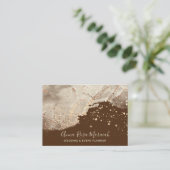 *~*金箔グリッター美しいエレガントズ  名刺 (スタンド正面)