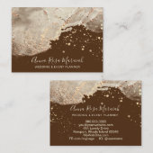 *~*金箔グリッター美しいエレガントズ  名刺 (正面/裏面)