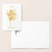 金箔コンキシェル 波紋のシルエット 水彩 箔カード (ディスプレー)