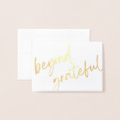 金箔サンキューカード 箔カード (封筒付き正面)