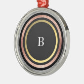 金箔サークルモノグラム メタルオーナメント (左)