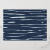 金箔スクリプトフォト卒業発表 箔招待状 (裏面)