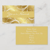 金箔スクロールエレガント名刺 名刺 (正面/裏面)