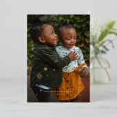 金箔スターズマジカルクリスマス 箔招待状 (立ち正面)