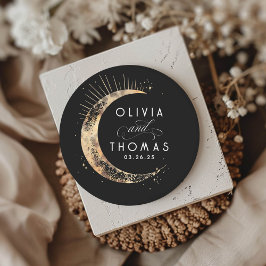 金箔スターズ神秘的な天結婚人 ラウンドシール