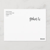 金箔ストリングライト&スクリプトリハーサルディナー ポストカード (裏面)