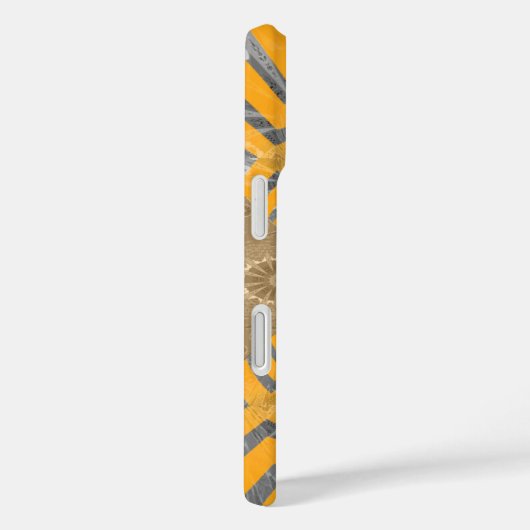 金箔ゼファー:ゴールデンイエローとクロムのエレガンス Case-Mate iPhoneケース (裏面 / 右)
