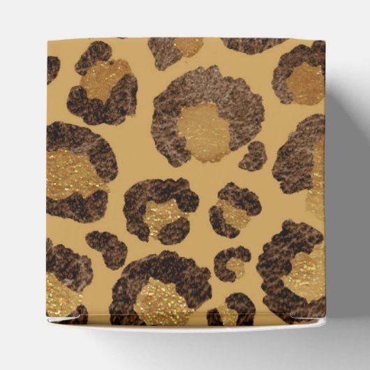 金箔チータパターンジャングル誕生日パーティー フェイバーボックス (上部)