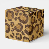 金箔チータパターンジャングル誕生日パーティー フェイバーボックス (裏面サイド)