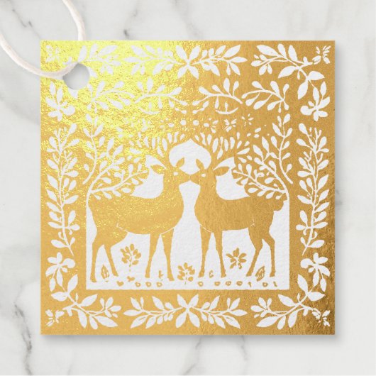 金箔トナカイの優雅さ フェイバータグ (正面)