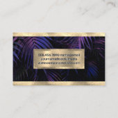 金箔トリム | パープルパーム離れ 名刺 (裏面)