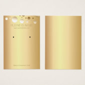 金箔ドットジュエリー及びイヤリングディスプレイ (正面&裏面)