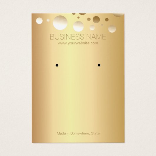 金箔ドットジュエリー及びイヤリングディスプレイ (正面)