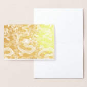 金箔ドラゴン中国のパターン 箔カード (ディスプレー)